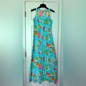 Lilly Pulitzer Treena Maxi Dress “You Gotta Regatta” - Racerback